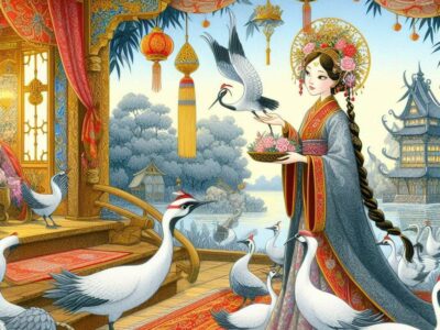 The Crane Maiden and the Enchanted Tapestry